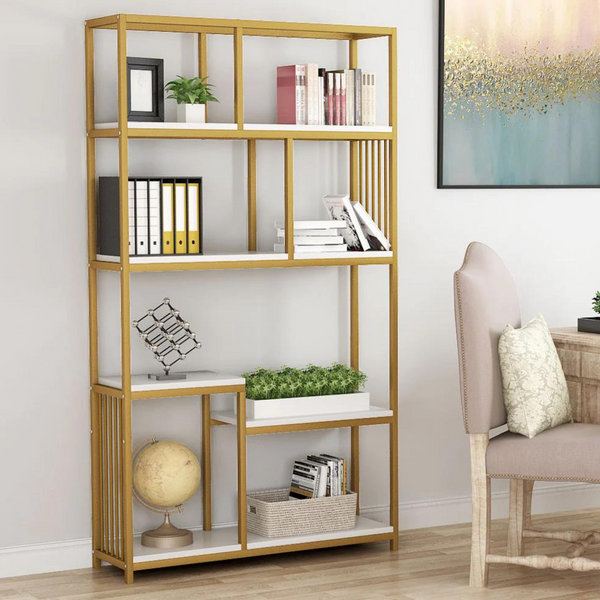 Стелаж книжковий у стилі Loft ( 1800х1000х300 ) Колір золото матове f1521 фото